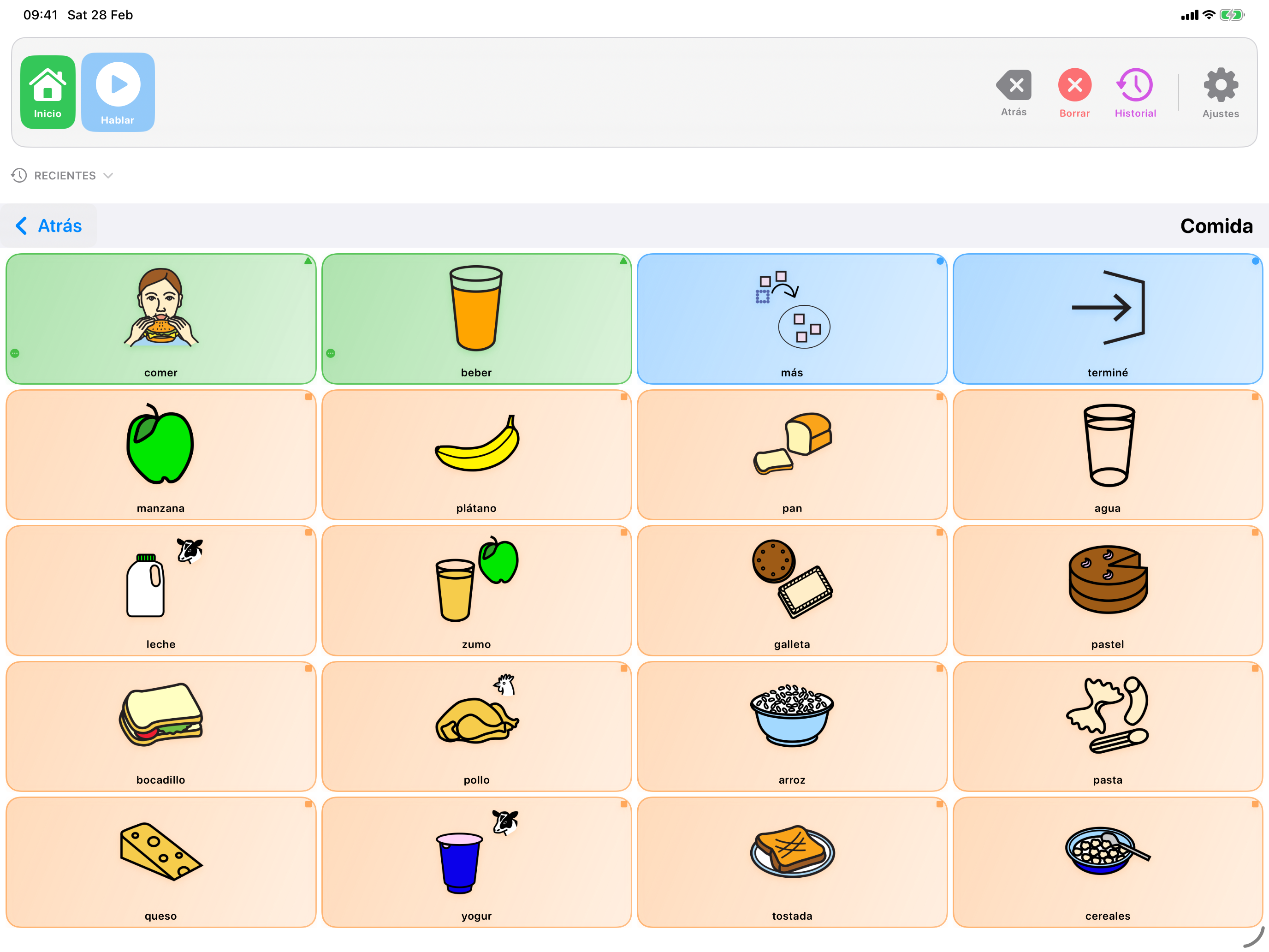 Construyendo una frase en SpeakPad