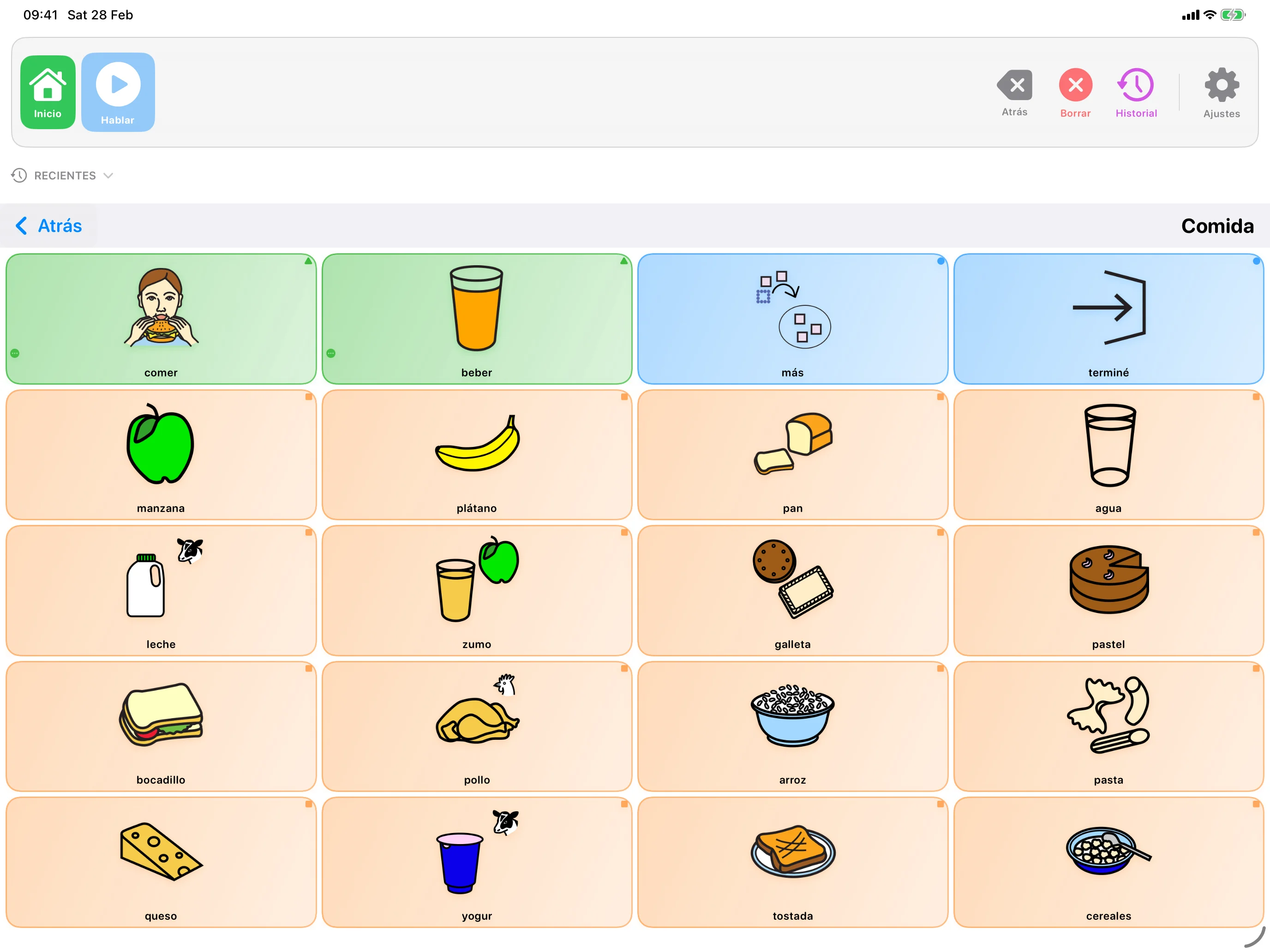 Construyendo una frase en SpeakPad