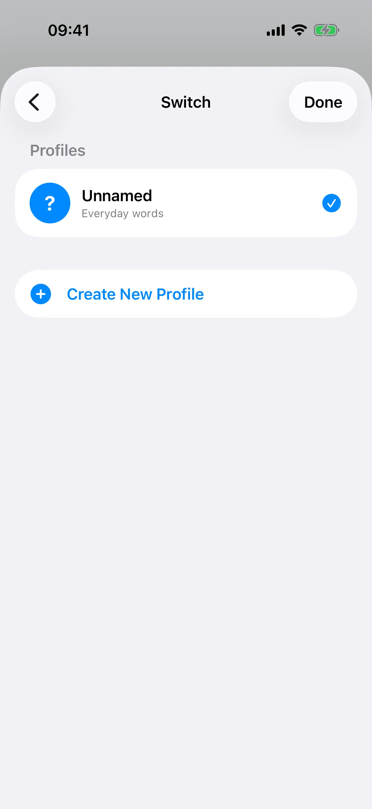 Creating a Profile