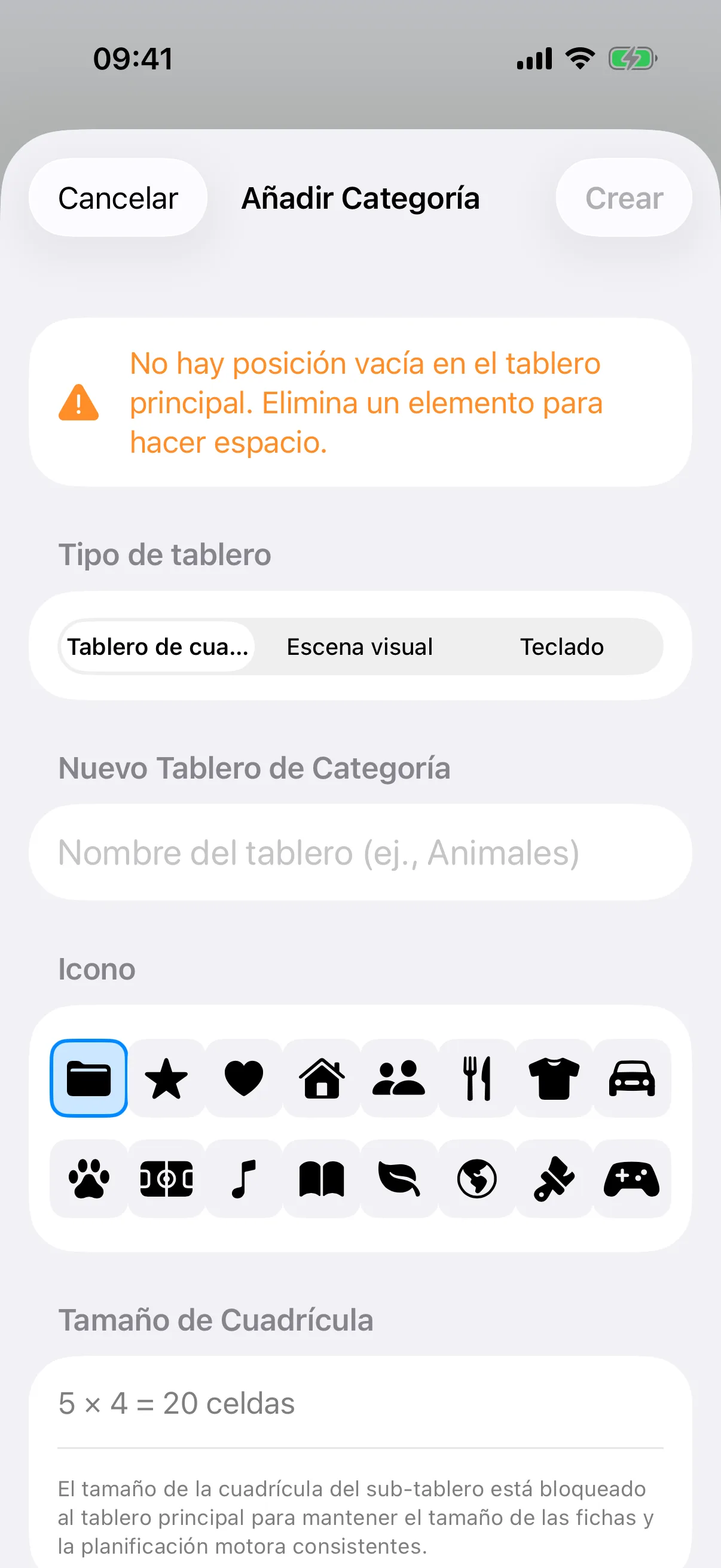 Añadir un tablero nuevo