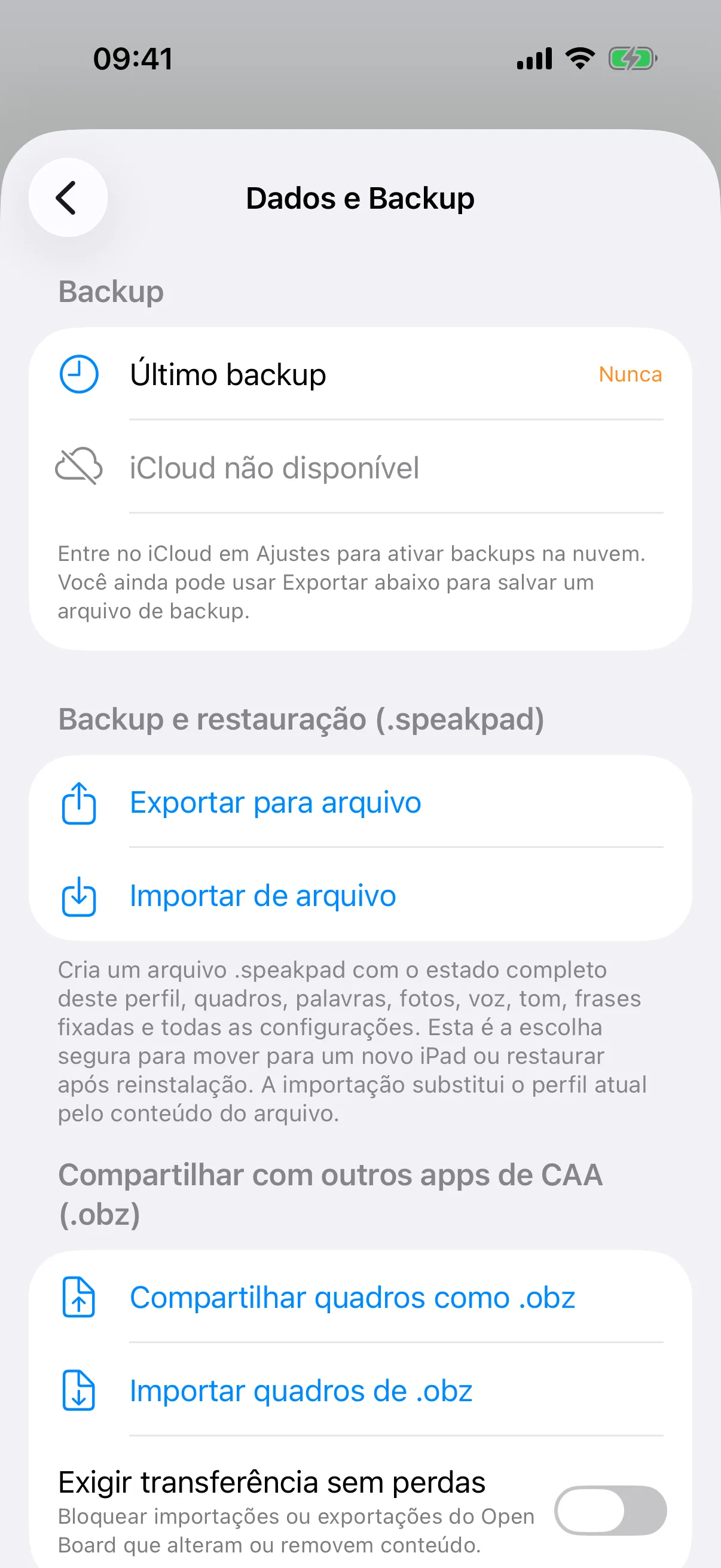 Backup sob demanda